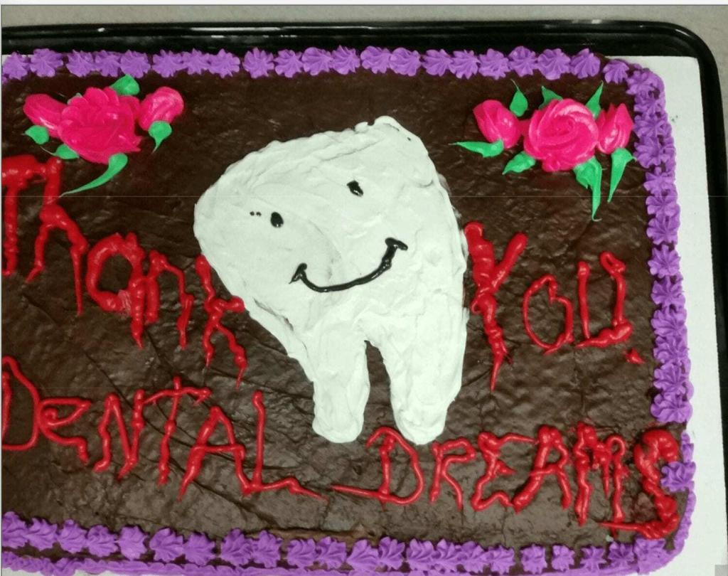 Dentist Cake in the Shape of a Tooth.JPG